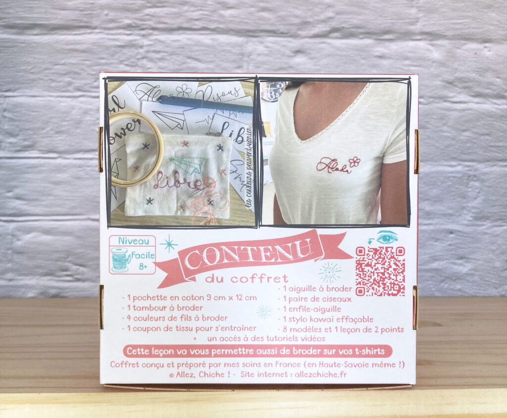 Présentation des kits broderie - Allez, Chiche ! Académie d'ateliers Présentation des kits broderie - Allez, Chiche ! Académie d'ateliers